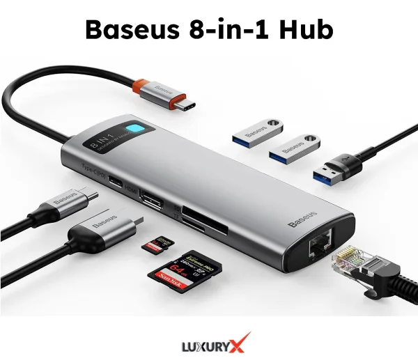 BASEUS 8 in 1 Type C HUB