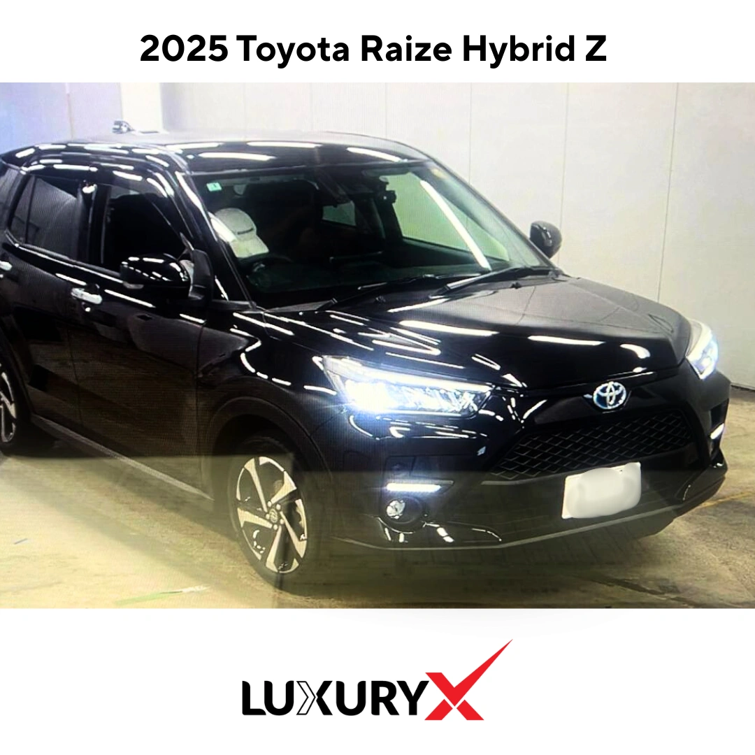 Toyota Raize Hybrid Z 2025 – Full Black | 1.2L Hybrid SUV Japan Model