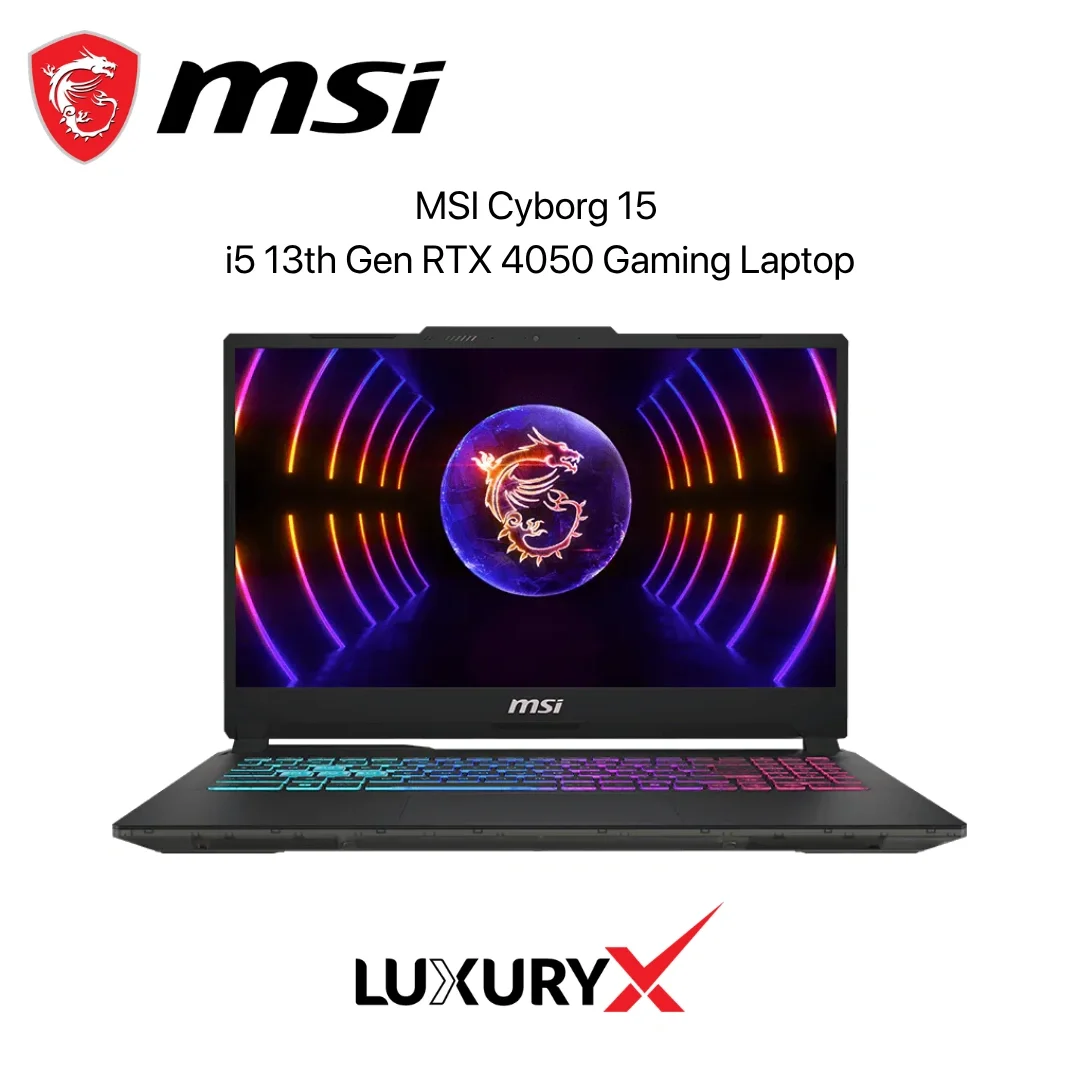 MSI Cyborg 15 i5 13th Gen RTX 4050 Gaming Laptop