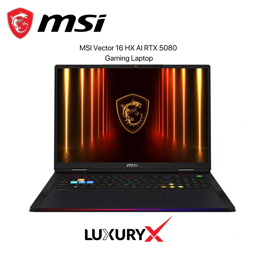 MSI Vector 16 HX AI RTX 5080 Gaming Laptop 