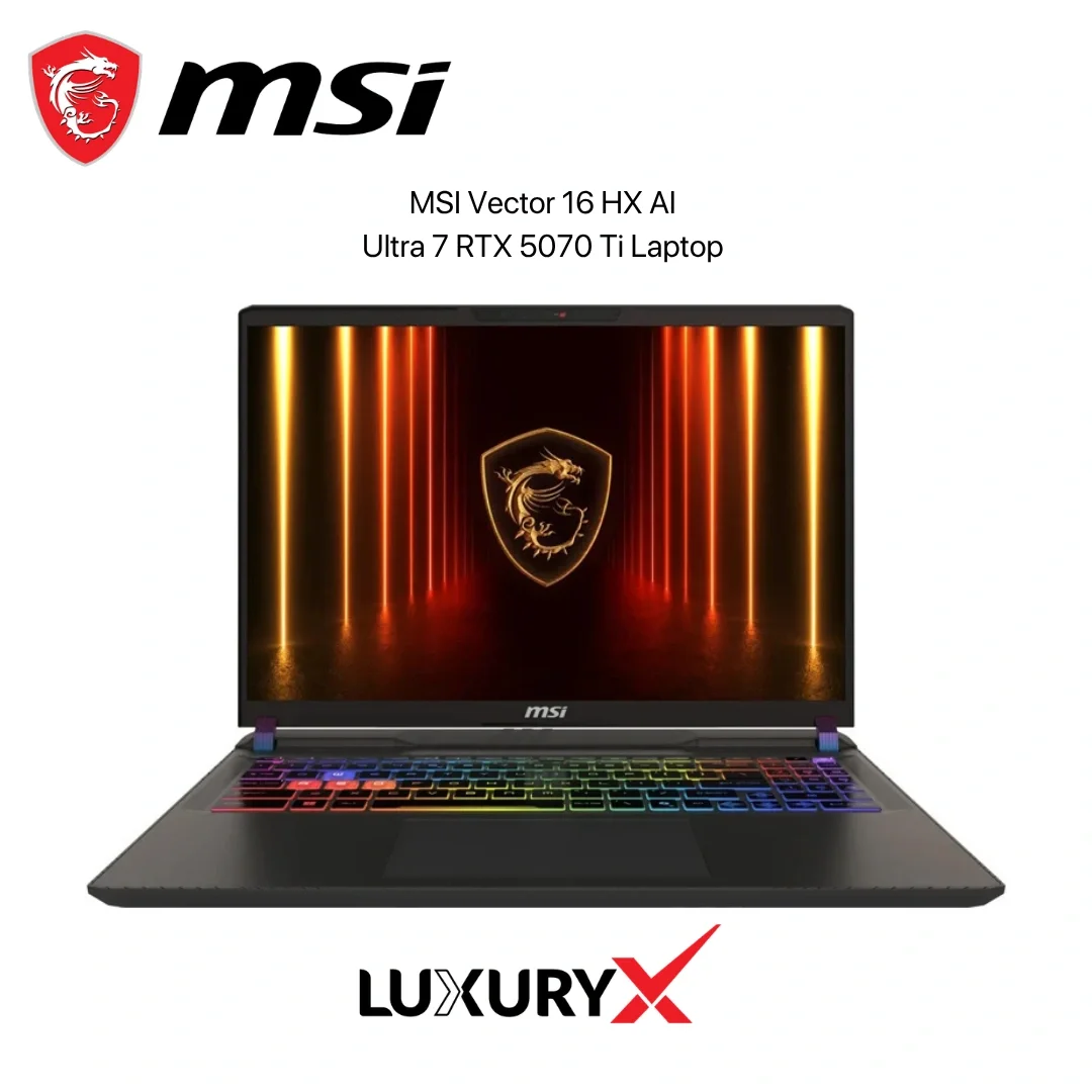 MSI Vector 16 HX AI Ultra 7 RTX 5070 Ti Laptop 