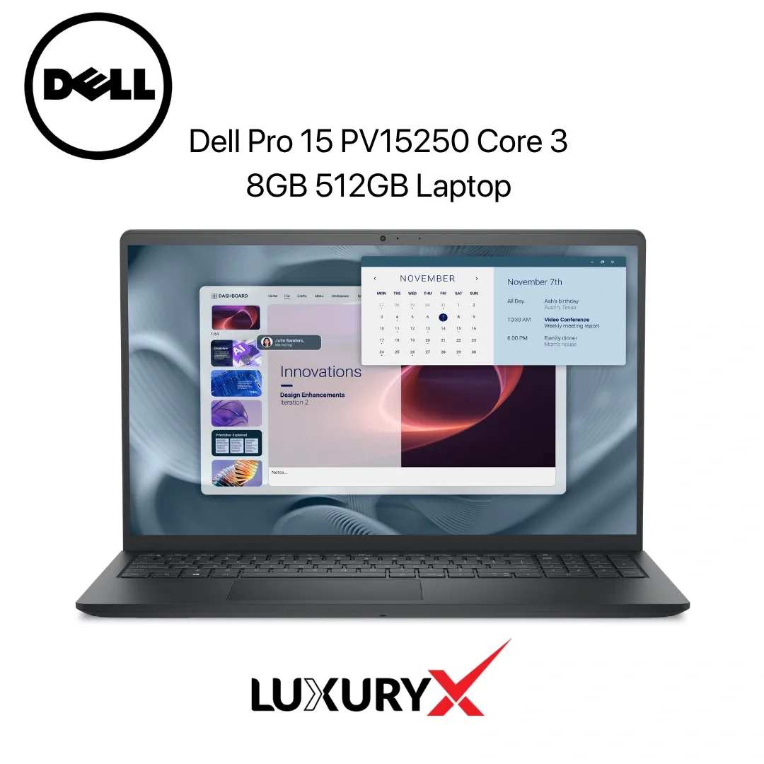 Dell Pro 15 PV15250 Core 3 100U 8GB 512GB Laptop